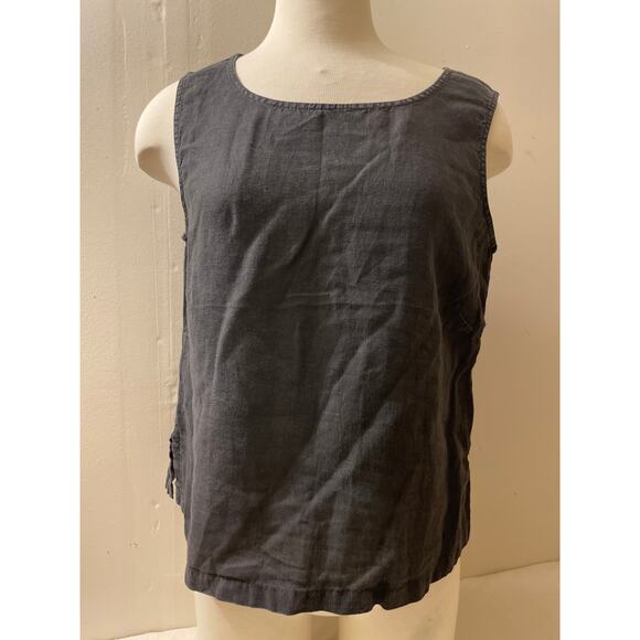 Click by Color‎ Me Cotton Women's Size Large Linen Tank Top Sleeveless Shirt - Picture 1 of 6